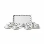 Amazigh | Traditional Pottery Coffee Set for 6 People – 15 Pieces - Image 4