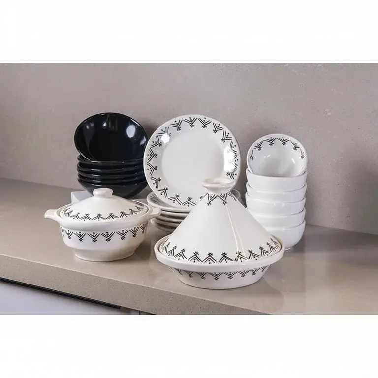 22AE_20251103_064304_837514_0 Pottery Dinnerware Set – 22 Pieces - Image 1