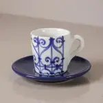 Blue Wrought Iron Pottery Dinnerware Set 22-Piece - Image 7