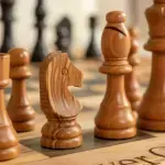Carved for Great Minds Olive Wood Chess Set - Image 14