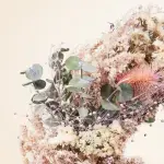 Dried flower wreath pastel - Image 3