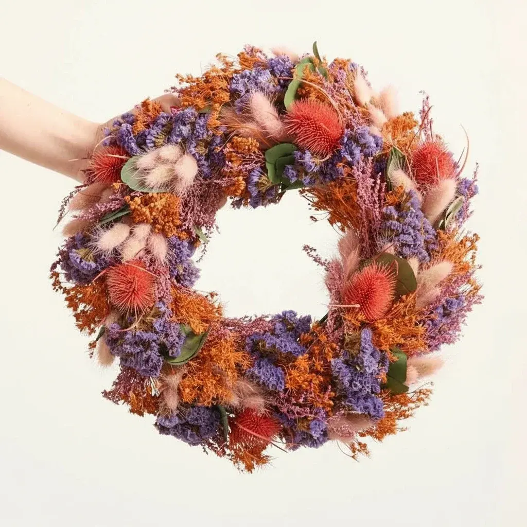 3648-354_20251104_160241_040178_4 Dried flower wreath Pretty Bloom - Image 1