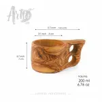Durable Kuksa Cup Handmade from Olive Wood - Image 2