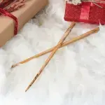 Handcrafted Olive Wood Hairpin - Image 3