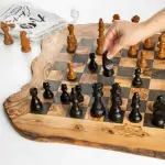 Handmade Olive Wood Chess Board