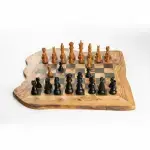 Handmade Olive Wood Chess Board - Image 10