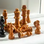 Handmade Olive Wood Chess Pieces - Artisan Set