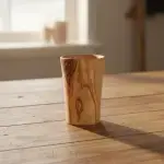 Handmade Olive Wood Cup - Image 7
