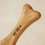 Handmade Olive Wood Dog Bone - Image 8