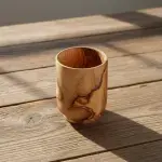 Handmade Olive Wood Drinking Cup - Image 7