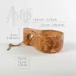 Handmade Olive Wood Kuksa Mug - Image 3