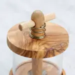 Handmade Olive Wood Mint Grinder - Image 10