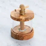 Handmade Olive Wood Mint Grinder
