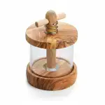 Handmade Olive Wood Mint Grinder - Image 7
