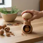 Handmade Olive Wood Nut Crusher - Image 7