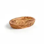Handmade Olive Wood Oval Soap Dish - Image 6