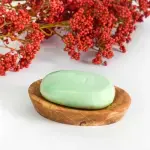 Handmade Olive Wood Oval Soap Dish - Image 4