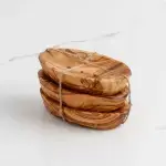 Handmade Olive Wood Oval Soap Dish - Image 2