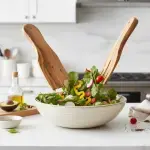 Handmade Olive Wood Salad Servers - Image 7