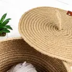 Handwoven Plant Basket made from North African Esparto Grass - Image 3