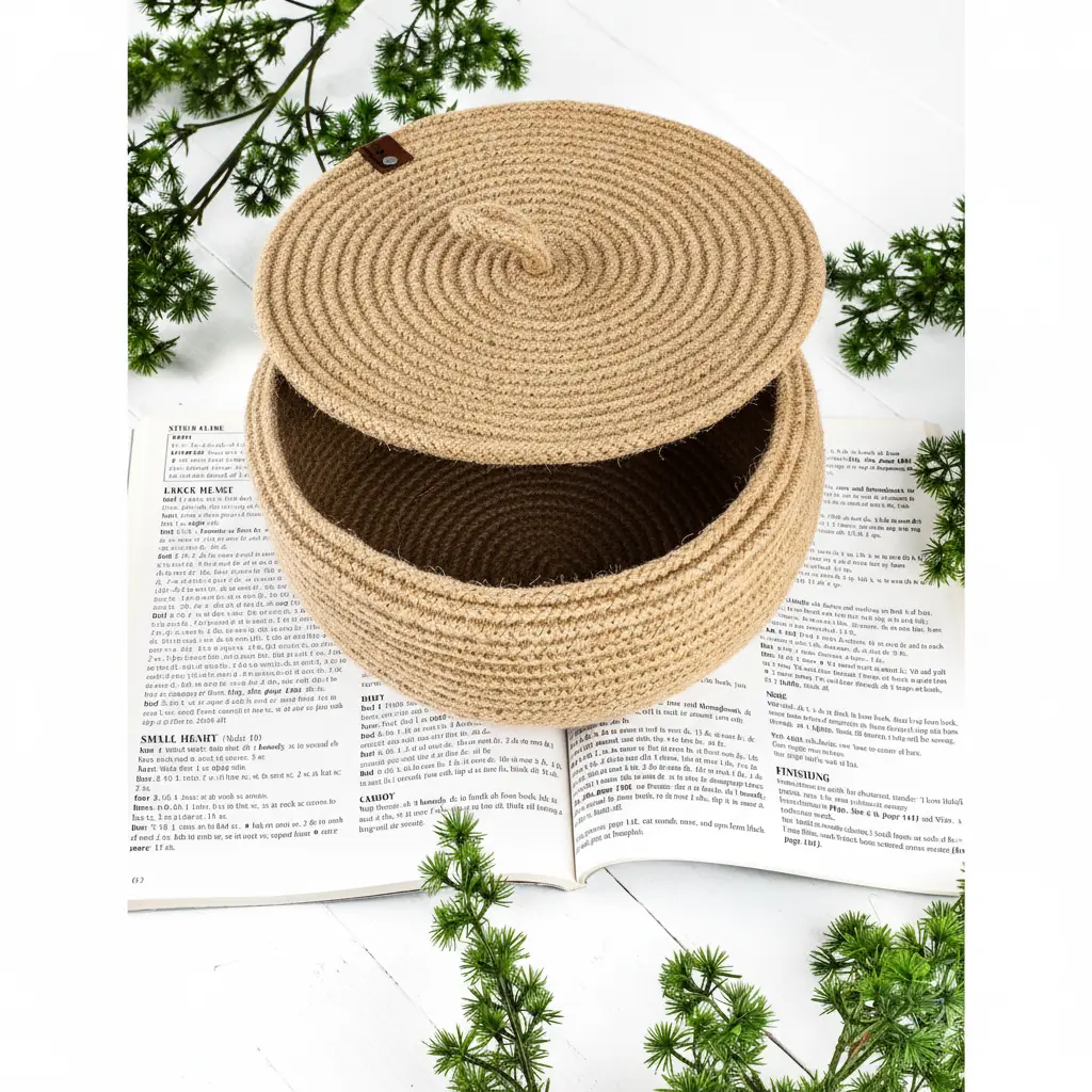 CR001_20251031_162149_809320_1 Handwoven Plant Basket made from North African Esparto Grass - Image 1