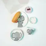 Kids Cat Design Pottery Dinnerware Set 5-Piece