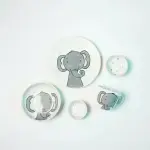 Kids Cat Design Pottery Dinnerware Set 5-Piece - Image 11