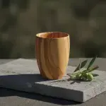 Large Olive Wood Cup Handmade - Image 10