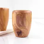 Large Olive Wood Cup Handmade - Image 5