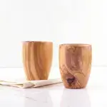 Large Olive Wood Cup Handmade - Image 4