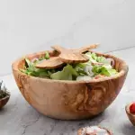 Large Olive Wooden Salad Bowl