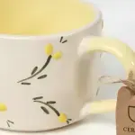 White and Yellow Mug - Lemon - Image 6