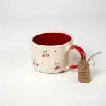 White and Red Mug – Cherry