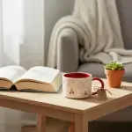 White and Red Mug – Cherry Blossoms - Image 6