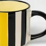 Black and Yellow Striped Mug - Image 6