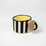 Black and Yellow Striped Mug