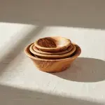 Olive Wood Artisan Nesting Bowls - Image 11