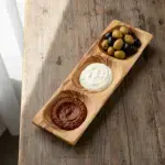 Olive Wood Divided Serving Dish - Image 7