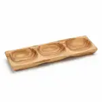Olive Wood Divided Serving Dish - Image 6