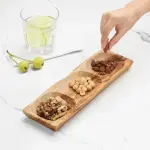 Olive Wood Divided Serving Dish - Image 4