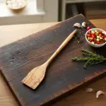 Olive Wood Flat Spatula - Image 7