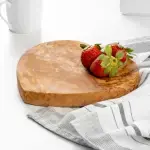 Olive Wood Heart Shaped Cutting Board - Image 2