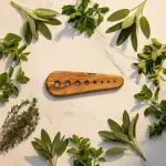 Olive Wood Herb Stripper - Image 10