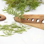 Olive Wood Herb Stripper - Image 5