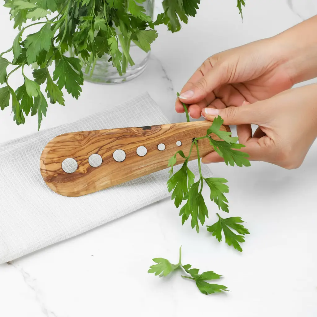 UG038_20251031_173721_546375_2 Olive Wood Herb Stripper - Image 1