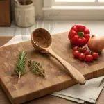 Olive Wood Ladle Spoon - Image 5