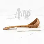 Olive Wood Ladle Spoon - Image 3