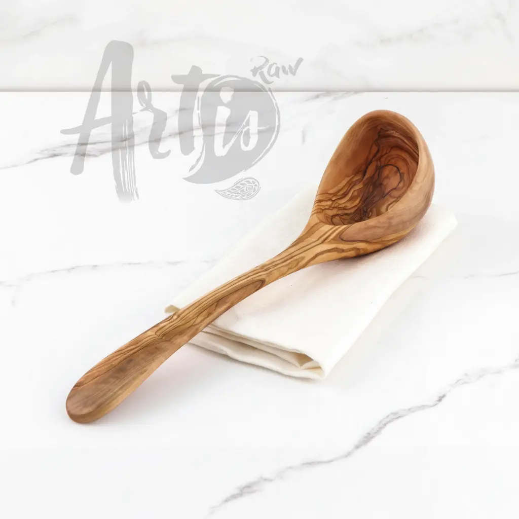 SS010-30_20251031_173301_982779_2 Olive Wood Ladle Spoon - Image 1