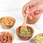 Olive Wood Mini Bowls - Image 2