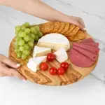 Olive Wood Round Serving Board - Image 3